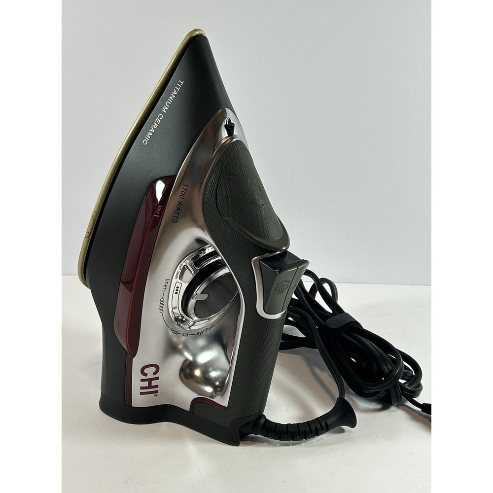 CHI Professional Steam Iron 13101 Titanium Infused Ceramic Soulplate 1700 Watt
